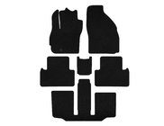 Mazda 5 2005–2009 Premium textiele automatten (3 rijen, 7-zits, zwart) foto 1