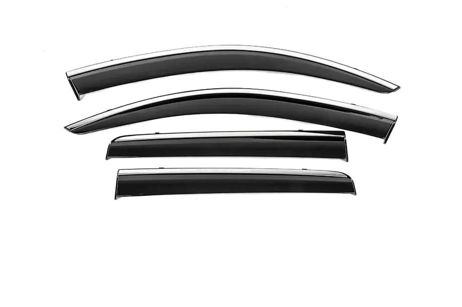 Mitsubishi Outlander 2012–2021 Windschermen met chromen sierlijst Niken Luxury (4 stuks) Image