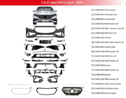Mercedes E-class W214 2023– AMG-Line voorbumper foto 2