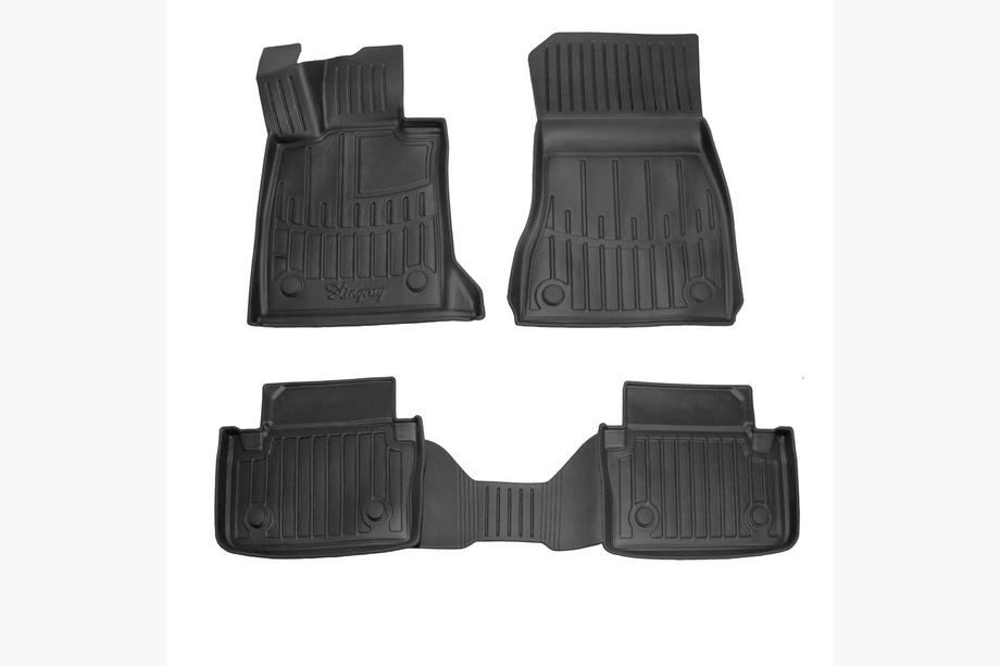 BMW 5/i5 Serie G60/G60E/G61 2023– Stingray 3D rubberen automatten voor interieur (voor G60E, 4-delig) Foto 1