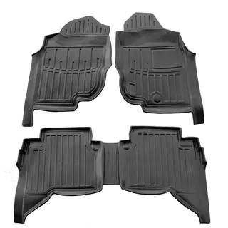 Stingray 3D rubber vloermatten (rechts gestuurd, Crew Cab, 5-delig)
