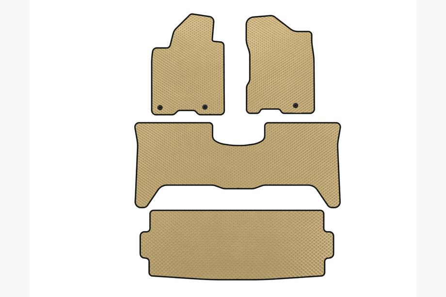 Nissan Armada 2003–2015 EVA automatten (3 rijen, 2003-2008, beige) Image