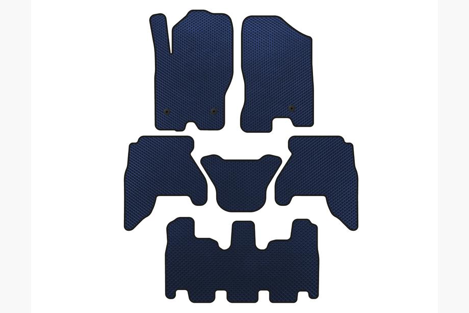 Nissan Pathfinder R51 2005–2014 EVA automatten (3 rijen, Blauw, 2010-2014) Foto 1