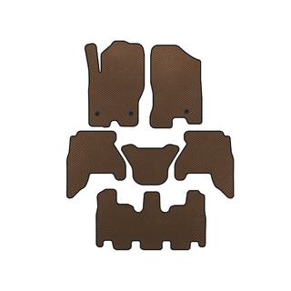 EVA automatten (3 rijen, Bruin, 2010-2014) Nissan Pathfinder R51 2005–2014