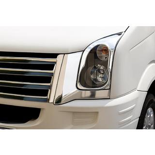 RVS koplamp sierlijsten (set van 2) Volkswagen Crafter 2006–2016 foto 3