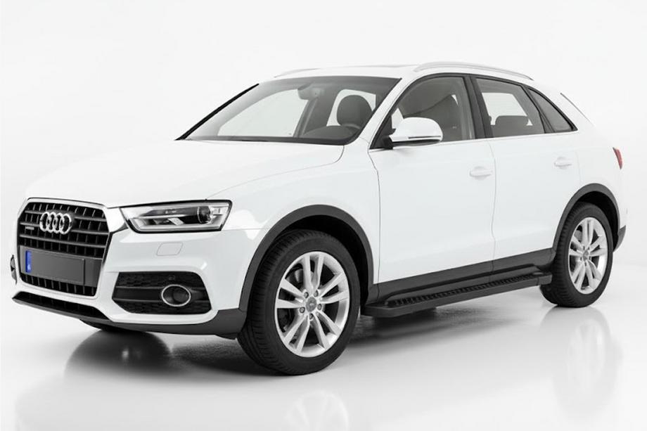 Audi Q3 2011–2019 Allmond Black side steps (2 st., aluminium) Image