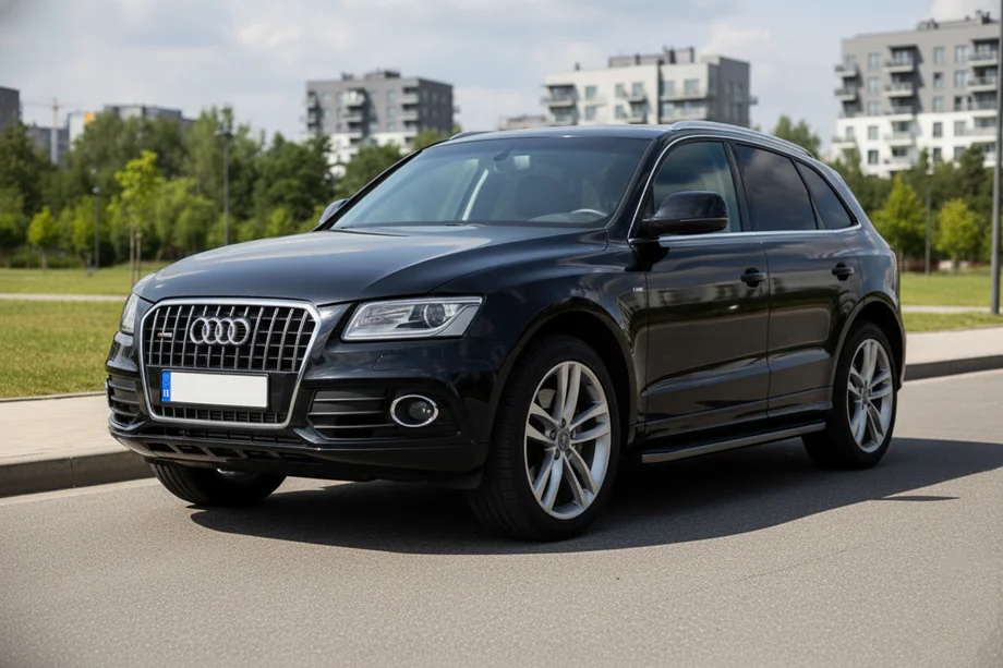 Audi Q5 2008–2017 Allmond Black side steps (2 st., aluminium) Image