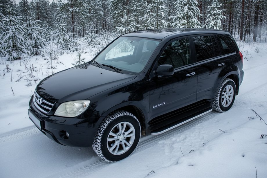 Chery Tiggo 1 2005–2016 Tayga side steps (set van 2, aluminium) Image