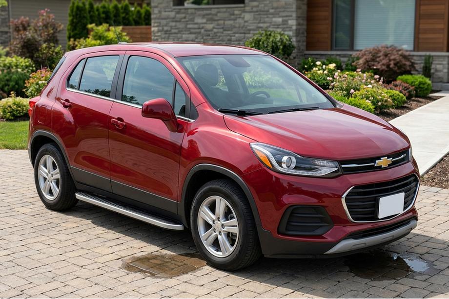Chevrolet Trax 2012–2023 Side steps Tayga Grey (set van 2, aluminium) Image