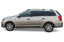 Dacia Logan MCV 2013–2020 Raamomlijsting (4-delig, RVS) foto 1