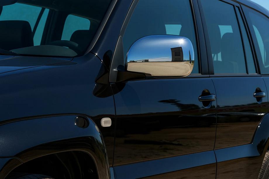 Lexus GX470 2002–2009 RVS spiegelkappen (2 stuks) Foto 1