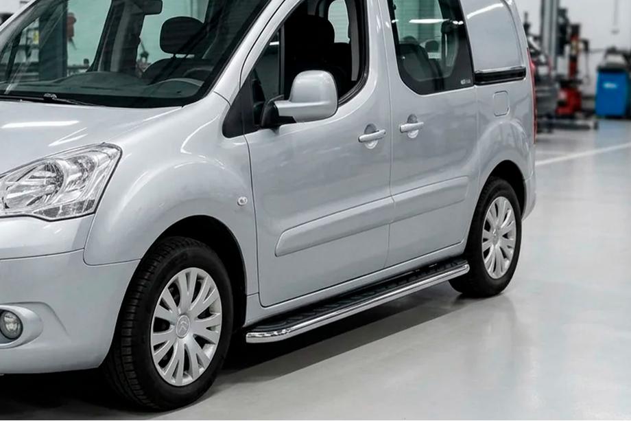 Peugeot Partner Tepee 2008–2018 Maydos V1 zijtreden (set 2 stuks, aluminium + RVS) Image
