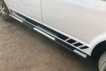 Volkswagen T5 Transporter 2003–2010 Sidebars (set van 2, RVS) 60 mm, korte wielbasis foto 8