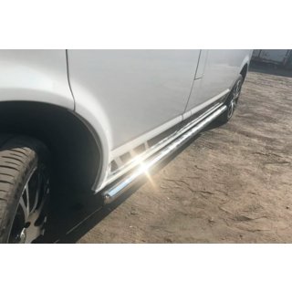Sidebars (set van 2, RVS) Volkswagen T5 Transporter 2003–2010 foto 4