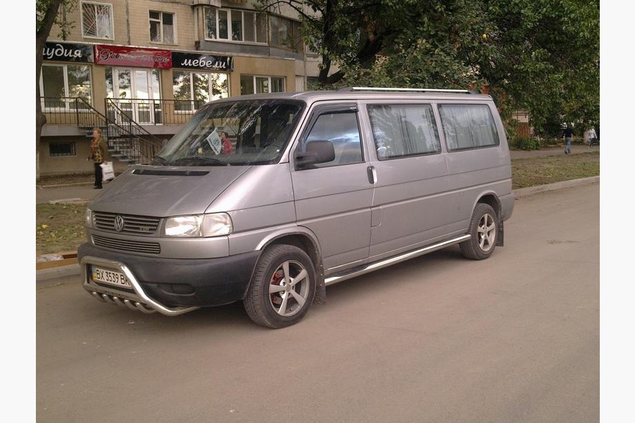 Volkswagen T4 Transporter 1990–2003 Sidebars (set van 2, RVS) 70 mm, lange wielbasis Foto 2