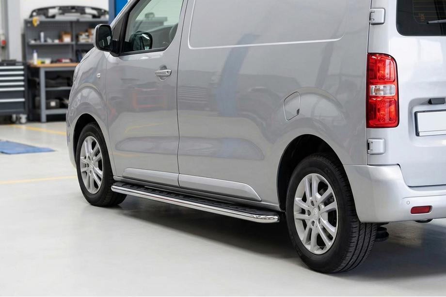 Citroen Jumpy 2007–2017 Maydos V1 zijtreden (set 2 stuks, aluminium + RVS) Image
