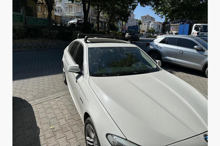 BMW 5 Serie F10/F11 2010–2016 Dakdragers (dwarsbalken) voor originele bevestigingspunten Ecem V3 (2 stuks) Grijs, 110 cm Foto 3