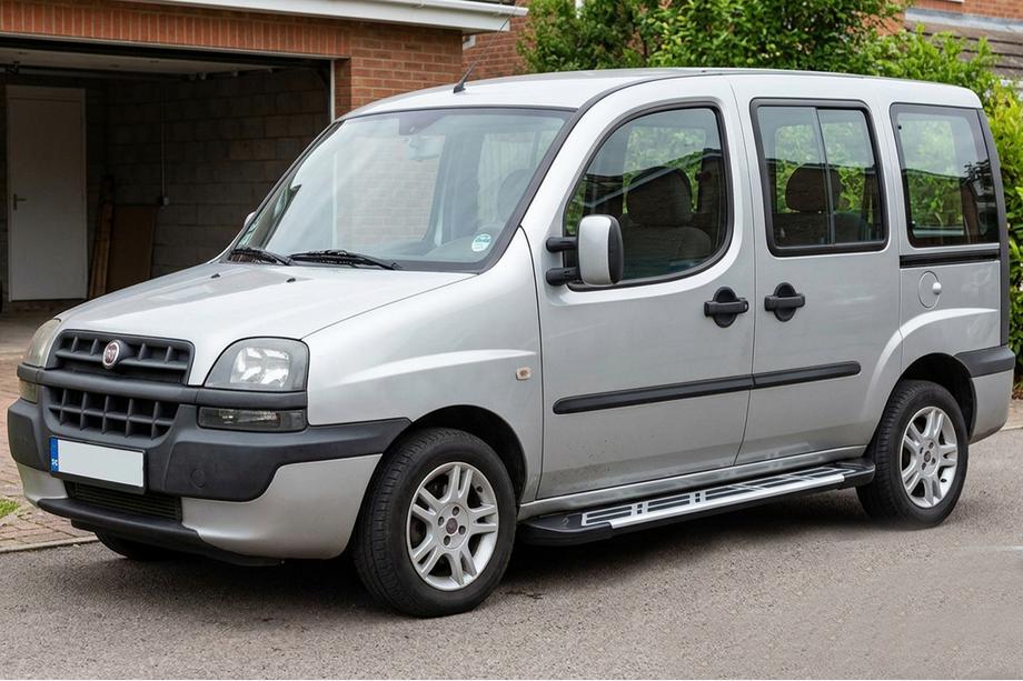 Fiat Doblo I 2001–2005 Sunrise side steps (set van 2, aluminium) Image