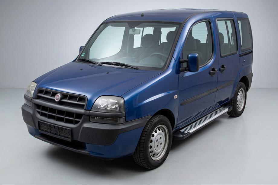 Fiat Doblo I 2001–2005 Line side steps (set van 2, aluminium) Image