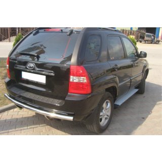 Achterbeschermbeugel AK002 (RVS) Kia Sportage 2004–2010 foto 2
