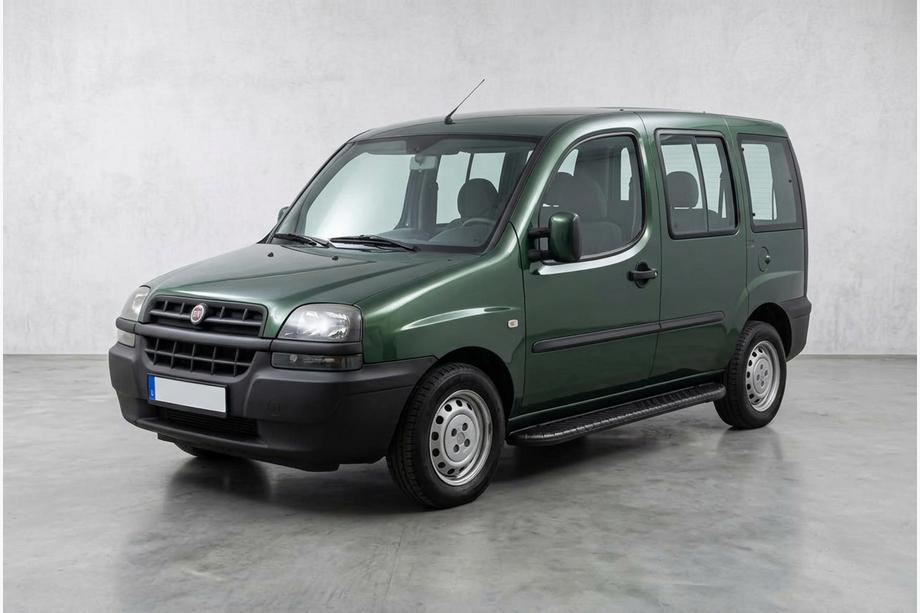 Fiat Doblo I 2001–2005 Bosphorus Black side steps (2 st., aluminium) Image