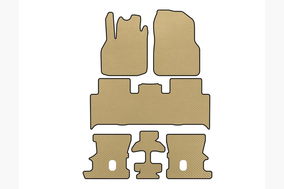 Renault Scenic/Grand 2003–2009 EVA automatten (3 rijen, beige) Image