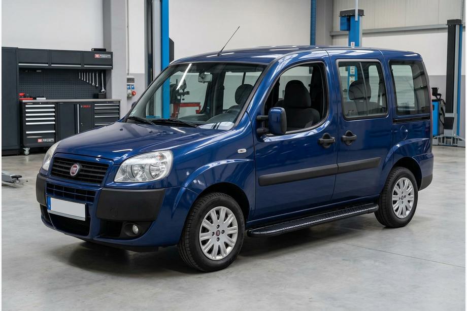 Fiat Doblo I 2005–2010 Bosphorus Black side steps (2 st., aluminium) Image