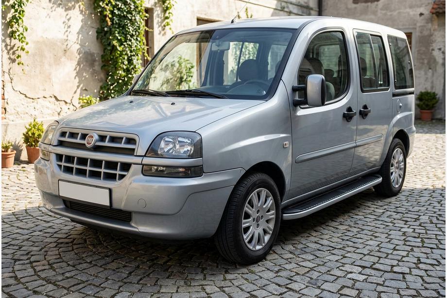Fiat Doblo I 2005–2010 Tayga side steps (2 stuks, aluminium) Image