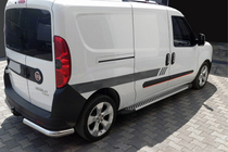 Fiat Doblo II 2010–2022 Line side steps (set van 2, aluminium) Standaard basis foto 1