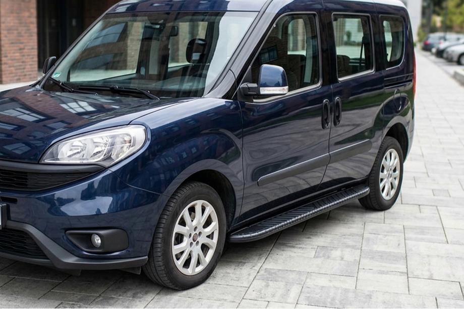 Fiat Doblo II 2010–2022 Bosphorus Black side steps (2 st., aluminium) Image