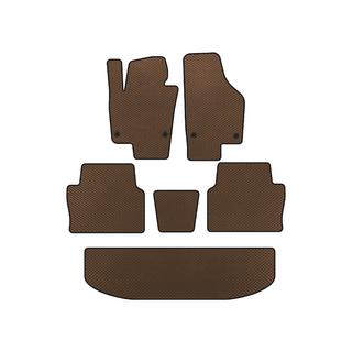 EVA automatten voor interieur (3 rijen, bruin) Seat Alhambra 2010–