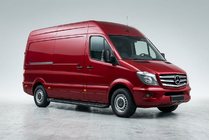 Mercedes Sprinter W906 2006–2018 Allmond Black side steps (2 st., aluminium) Lang/Extra lang foto 1