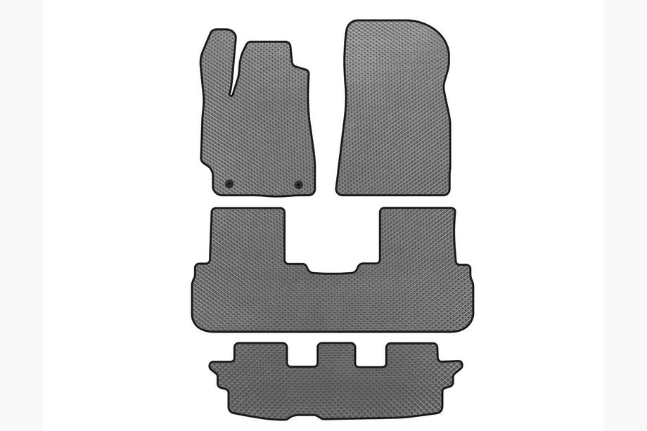 Toyota Highlander 2008–2013 EVA automatten (3 rijen, grijs) Image