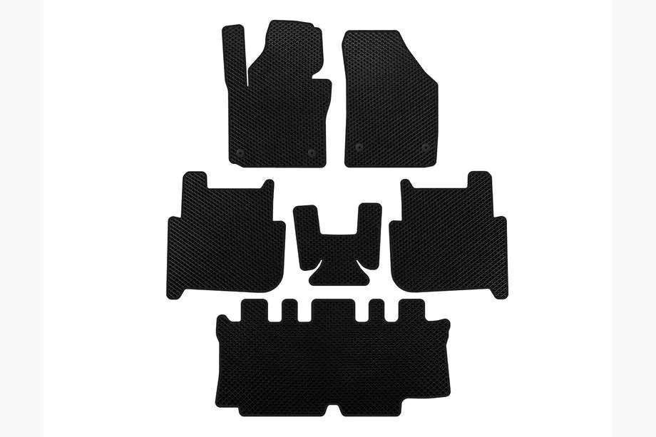 Volkswagen Touran 2003–2010 EVA automatten (3 rijen, 2006-2010, 7-zits, zwart) Image