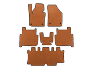 Volkswagen Touran 2003–2010 EVA automatten (3 rijen, 2006-2010, 7-zits, Oranje) foto 1