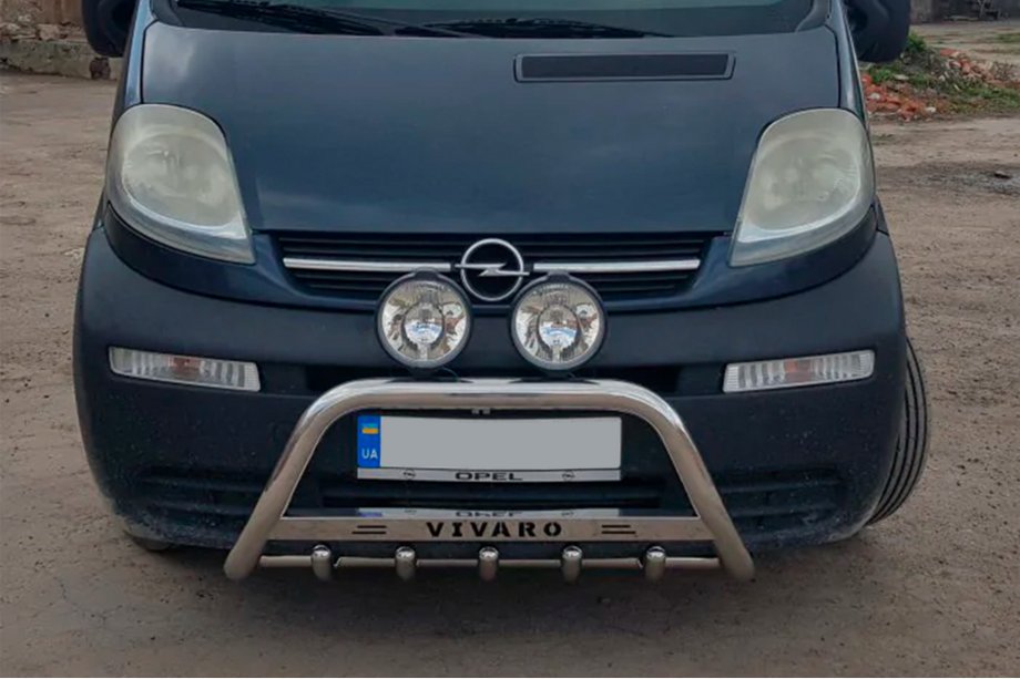 Opel Vivaro 2001–2015 Bullbar WT003-4 (RVS) Met opschrift Foto 9