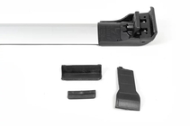 Peugeot Partner/Rifter 2019– Dakdragers (dwarsbalken) voor geïntegreerde dakrails Wingbar V2 (2 stuks) Grijs foto 12