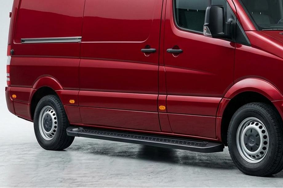 Volkswagen Crafter 2006–2016 Allmond Black zijtreden (2 st., aluminium) Image