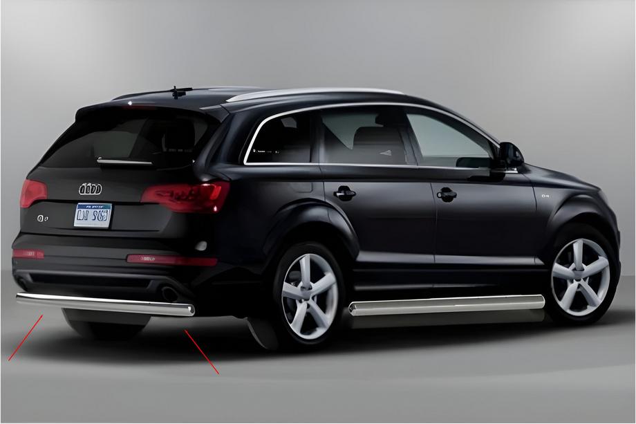 Audi Q7 2005–2015 Achterbeschermbeugel AK002 (RVS) Image