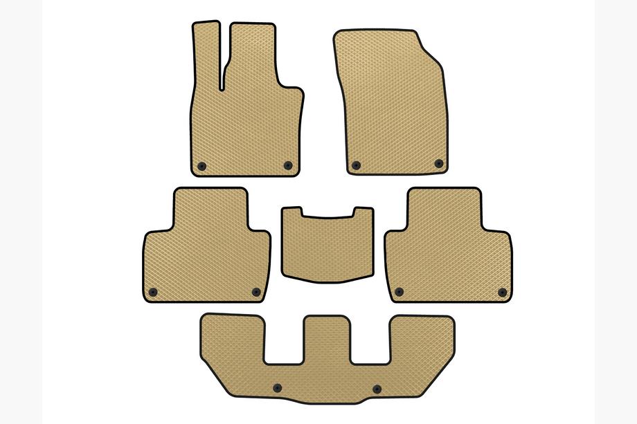 Volvo XC90 2015– EVA automatten (3 rijen, beige) Image