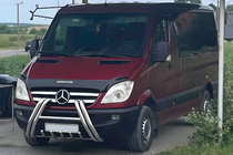 Mercedes Sprinter W906 2006–2018 Bullbar F1-01M (2006-2013, RVS) foto 1
