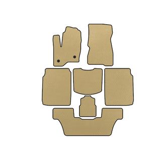 EVA automatten voor interieur (3 rijen, 2013-2019, Beige)