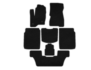 Ford Flex 2009–2019 Deluxe textiele automatten (3 rijen, 2013-2019, zwart) foto 1