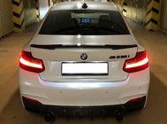 BMW 2-serie F22/F23 2014–2021 M4-Style spoiler (voor F22, hoogglans zwart) foto 1