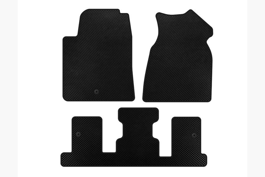 GMC Acadia 2006–2017 EVA automatten set (1+3 rij, 2013-2017, zwart) Image