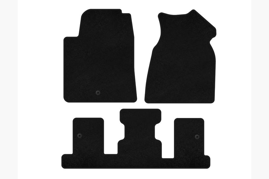 GMC Acadia 2006–2017 Textiele automatten Premium (1e+3e rij, 2013-2017, zwart) Image