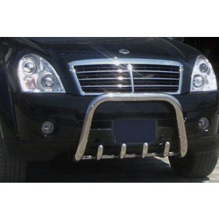 Bullbar QT006 (RVS) SsangYong Rexton I 2001–2017 foto 1