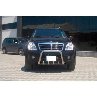 Bullbar QT006 (RVS) SsangYong Rexton I 2001–2017 foto 4