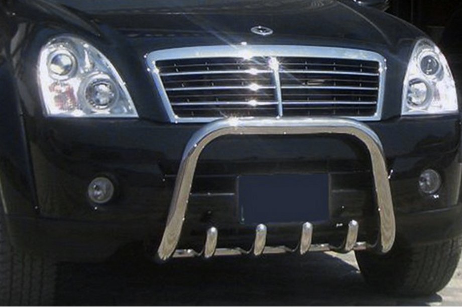 SsangYong Rexton I 2001–2017 Bullbar QT006 (RVS) Foto 1