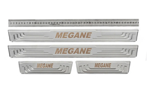 Renault Megane II 2004–2009 Dorpellijsten V-2 (4 stuks, RVS) foto 1